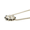 Chanel Gold Plated Faux Pearl CC Rhinestone Pendant Necklace Secondhand