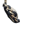 Chanel Gold Plated Faux Pearl CC Rhinestone Pendant Necklace Secondhand