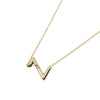 Louis Vuitton 18K Yellow Gold LV Volt Upside Down Necklace Secondhand
