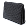 Chanel Large CC Quilted Caviar CC Clutch Secondhand