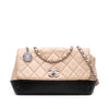Chanel CC Bicolor Quilted Calfskin and Caviar Single Flap Secondhand