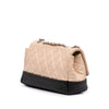 Chanel CC Bicolor Quilted Calfskin and Caviar Single Flap Secondhand