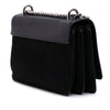Prada Saffiano Trimmed Tessuto Chain Crossbody Secondhand