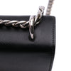 Prada Saffiano Trimmed Tessuto Chain Crossbody Secondhand