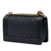 Chanel Old Medium Quilted Lambskin Boy Flap Secondhand