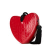 Saint Laurent Croc Embossed Patent Sac Coeur Heart Clutch Secondhand