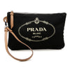 Prada Canvas Canapa Logo Pouch Secondhand