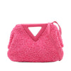 Bottega Veneta Small Boucle Curly Raffia The Point Triangle Satchel Secondhand