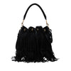 Saint Laurent Small Suede Emmanuelle Fringe Bucket Bag Secondhand