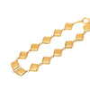 Chanel CC Gold Plated Quilted Diamond Necklace Secondhand
