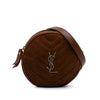 Saint Laurent Chevron Suede Round Vinyle Crossbody Secondhand