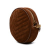 Saint Laurent Chevron Suede Round Vinyle Crossbody Secondhand