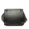 Celine Medium Croc Embossed Leather Luggage Phantom Tote Secondhand