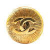 Secondhand Chanel Gold Plated CC Brooch