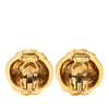 Chanel Gold Plated CC Swirl Button Clip on Earrings Secondhand