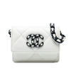 Chanel Lambskin 19 Flap Coin Purse With Chain Secondhand