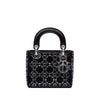 Dior Mini Satin Cannage Crystal Embellished Lady Dior Secondhand