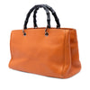 Gucci Medium Calfskin Bamboo Shopper Satchel Secondhand