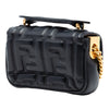 Fendi Nano Zucca Embossed Leather Baguette Chain Bag Secondhand