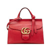 Gucci Medium GG Marmont Grained Leather Top Handle Satchel Secondhand