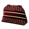 Dior Oblique Embroidered Velvet Cosmetic Pouch Secondhand