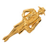 Chanel Gold Plated Coco Mademoiselle Pin Brooch Secondhand