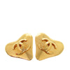 Chanel CC Gold Plated Heart Clip On Earrings Secondhand