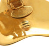 Chanel CC Gold Plated Heart Clip On Earrings Secondhand
