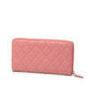 Chanel Quilted Lambskin Zip Around Long Wallet Secondhand