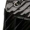 Chanel Maxi Classic Chevron Patent Single Flap Secondhand