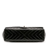 Chanel Maxi Classic Chevron Patent Single Flap Secondhand
