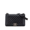 Chanel Old Medium Quilted Lambskin Boy Flap Secondhand
