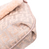 Secondhand Fendi Zucchino Metallic Canvas and Shearling Crossbody