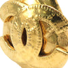 Chanel CC Gold Plated Logo Clip On Earrings Secondhand