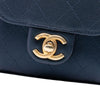 Chanel Mini Quilted Goatskin Vertical Chic Pearls Flap Clutch With Chain Secondhand