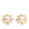 Secondhand Chanel Gold Plated Faux Pearl Clip On Earrings