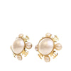 Secondhand Chanel Gold Plated Faux Pearl Clip On Earrings