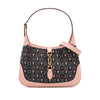 Secondhand Gucci Limited Edition Small GG Embroidered Denim Floral Jackie 1961 Crossbody