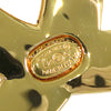 Chanel Gold Plated CC Rhinestone Brooch Secondhand