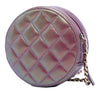 Chanel Quilted Iridescent Lambskin Round Clutch With Chain Secondhand