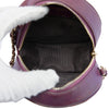 Chanel Quilted Iridescent Lambskin Round Clutch With Chain Secondhand