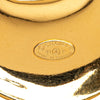 Chanel Gold Plated CC Logo Circle Pendant Necklace Secondhand