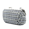 Chanel Tweed and Calfskin Woven Single Flap Secondhand