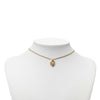 Dior Gold Plated Strass CD Heart Pendant Necklace Secondhand