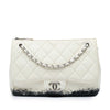 Chanel Large Quilted Lambskin Blizzard Zip Top Flap Secondhand