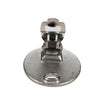 Chanel Silver Plated CC Cruise Disc Clip on Earrings Secondhand