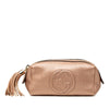 Gucci Metallic Calfskin Soho Cosmetic Pouch Secondhand