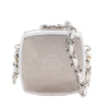 Chanel Patent Goatskin Make-Up Box Clutch With Chain Secondhand