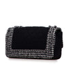Chanel Medium Quilted Jersey and Tweed Chain Flap Secondhand