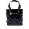 Secondhand Chanel Small Quilted Patent Paris Biarritz Tote